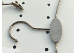 Плечики-вішалка для білизни (чорний хром с прищіпками)